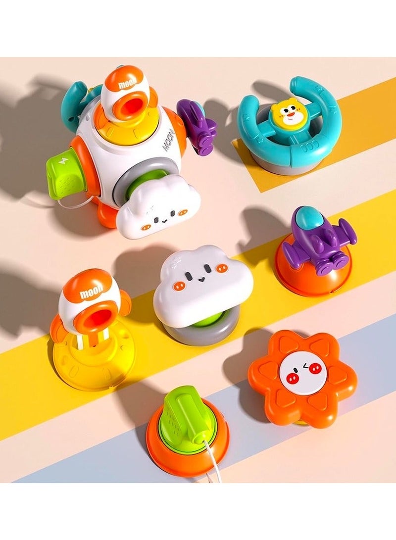 ألعاب مونتيسوري الحسية للأطفال الصغار من عمر 1 إلى 3 سنوات - أنشطة السفر - مكعب لوح النشاط - هدايا للأطفال من عمر 6 إلى 18 شهرًا - 1 إلى 2 سنة - ألعاب سفر تعليمية للأولاد والبنات - طائرة وسيارة - Image 3